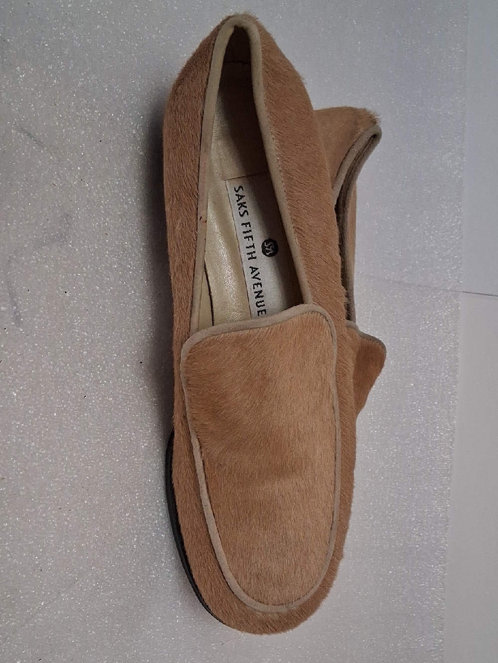 Saks Fifth Avenue Men's Camel Hair-Texture Slip-On Loafers